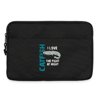 Pêche au poisson-chat Pêche sportive Poisson fort - Sacoche pour ordinateur portable 13 pouces - noir - Devant