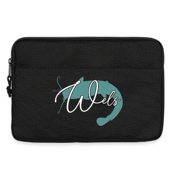 Wels Waller angeln Sportfischen Flussmonster - Laptoptasche 13" - Schwarz - Vorne