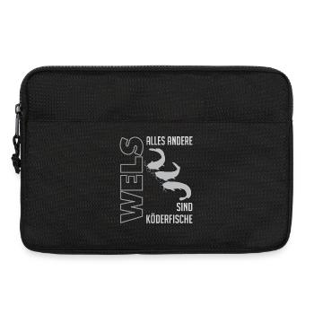 Wels angeln Waller fischen Sportfischen auf Wels - Laptoptasche 13" - Schwarz - Vorne
