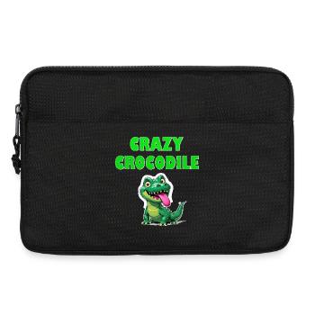 Crazy Crocodile - Laptoptasche 13" - Schwarz - Vorne