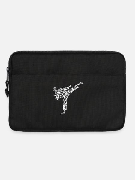 Taekwondo Kampfsport Typografie Herren Karate - Laptoptasche 13" - Schwarz