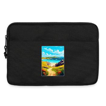 Scilly-Inseln Uk Vintage Reiseposter Souvenir - Laptoptasche 13" - Schwarz - Vorne