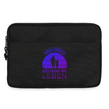 Papa Tochter Geschenk Beste Freunde Vater Spruch - Laptoptasche 13" - Schwarz - Vorne