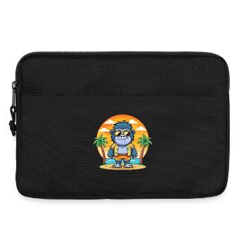 Gorilla Lustige Cartoon Sommer Strand Sonnenbrille - Laptoptasche 13" - Schwarz - Vorne