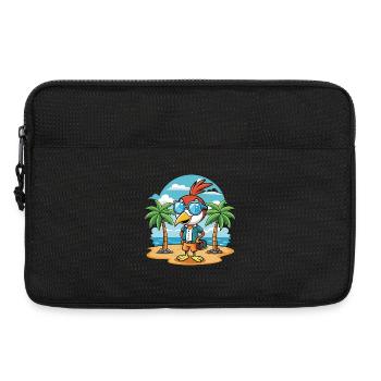 Woodpecker Funny Cartoon Summer Beach Sunglasses - Laptop bag 13" - black - Front