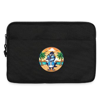 Magpie Funny Cartoon Summer Beach Sunglasses - Laptop bag 13" - black - Front