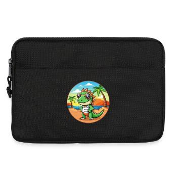 Iguana Funny Cartoon Summer Beach Sunglasses - Laptop bag 13" - black - Front