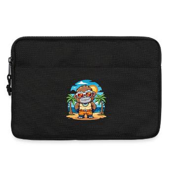 Gorilla Lustige Cartoon Sommer Strand Sonnenbrille - Laptoptasche 13" - Schwarz - Vorne