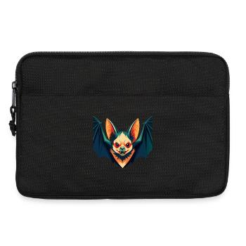 Fledermaus Cartoon Figur Buntes Haustier Tier - Laptoptasche 13" - Schwarz - Vorne