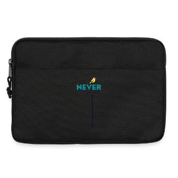 never give up bird - Laptoptasche 13" - Schwarz - Vorne