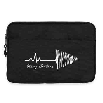 merry christmas heartbeat tree - Laptoptasche 13" - Schwarz - Vorne