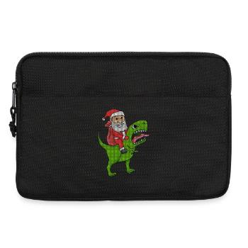 Christmas Dinosaur Ugly Christmas Effect - Laptop bag 13" - black - Front