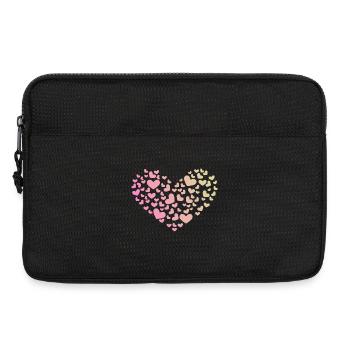 Herz aus Herzchen Liebe Romantisch Jahrestag - Laptoptasche 13" - Schwarz - Vorne
