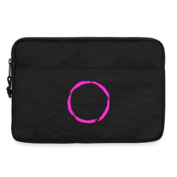 Circle symbol circle shape New variant - Laptop bag 13" - black - Front