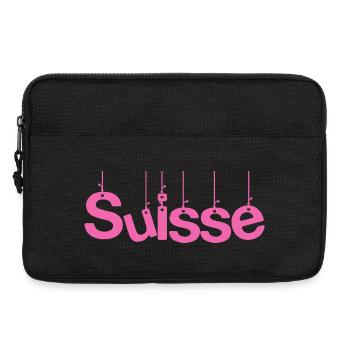 SUISSE. PAYS. GENEVE. SUISSE. HUMOUR - Sacoche pour ordinateur portable 13 pouces - noir - Devant