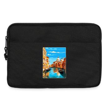 Venise Italie Affiche de voyage vintage WPA Souvenir - Sacoche pour ordinateur portable 13 pouces - noir - Devant