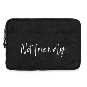 Not friendly - Laptoptasche 13" - Schwarz - Vorne