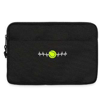 Tennis Heartbeat Shirt Tennis T-Shirt for Players - Sacoche pour ordinateur portable 13 pouces - noir - Devant