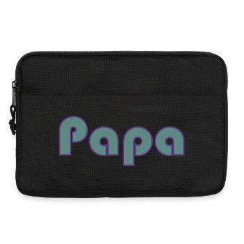 PAPA. VATERTAG. ALLES GUTE ZUM GEBURTSTAG, PAPA. ALLES GUTE ZUM GEBURTSTAG - Laptoptasche 13" - Schwarz - Vorne