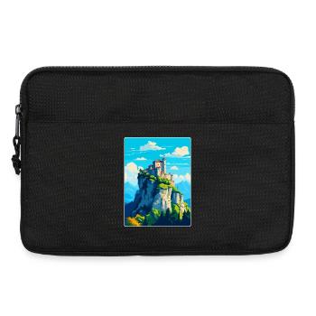 San Marino Vintage Reise Poster Souvenir Souvenir - Laptoptasche 13" - Schwarz - Vorne