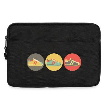 Sneakers retro - Sacoche pour ordinateur portable 13 pouces - noir - Devant