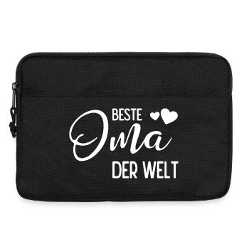 Beste Oma der Welt - Laptoptasche 13" - Schwarz - Vorne