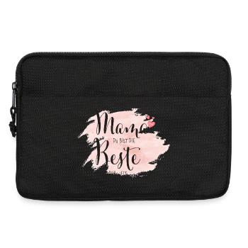 Mama du bist die Beste der Welt - Laptoptasche 13" - Schwarz - Vorne