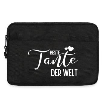Beste Tante der Welt - Laptoptasche 13" - Schwarz - Vorne