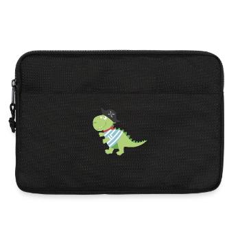 Dino Pirat Piratenkostüm Halloween Karneval Jungen - Laptoptasche 13" - Schwarz - Vorne