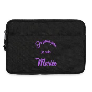 HOCHZEIT. PAAR. ICH HABE GERADE GEHEIRATET. Junggesellinnenabschied - Laptoptasche 13" - Schwarz - Vorne