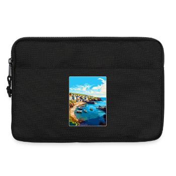 Port Issac, England, Vereinigtes Königreich, Reiseposter, Souvenir, WPA - Laptoptasche 13" - Schwarz - Vorne