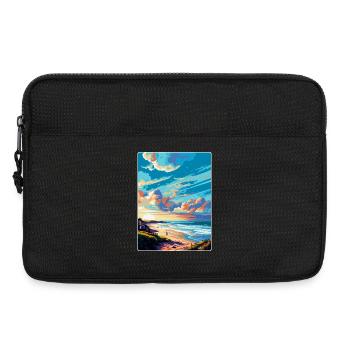 Seaton England Uk Vintage Reise Poster Souvenir - Laptoptasche 13" - Schwarz - Vorne