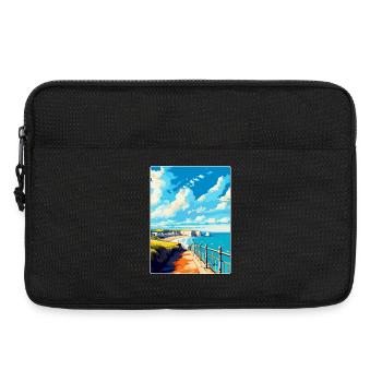 Eastbourne Sussex Vintage Travel Poster Souvenir - Laptop bag 13" - black - Front