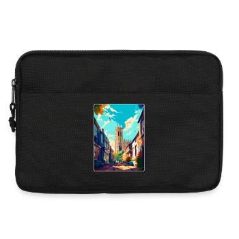 Canterbury England Uk Travel Poster Souvenir WPA - Laptop bag 13" - black - Front