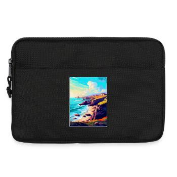 Lizard Point England Uk Reise Poster Souvenir WPA - Laptoptasche 13" - Schwarz - Vorne
