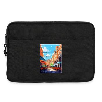 Covent Garden Angleterre Royaume-Uni Affiche de voyage Souvenir - Sacoche pour ordinateur portable 13 pouces - noir - Devant