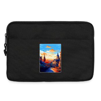 Edinburgh Schottland Großbritannien Reiseposter Souvenir WPA - Laptoptasche 13" - Schwarz - Vorne