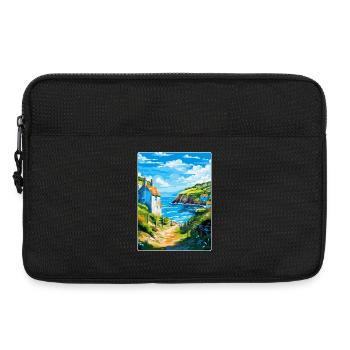 Cadgwith Cornwall, England, Vereinigtes Königreich, Reiseposter, WPA - Laptoptasche 13" - Schwarz - Vorne