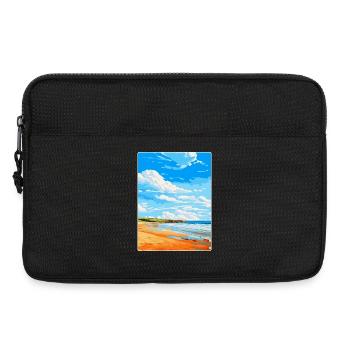 Constantine Bay, Cornwall, England, Vereinigtes Königreich, Reiseposter - Laptoptasche 13" - Schwarz - Vorne