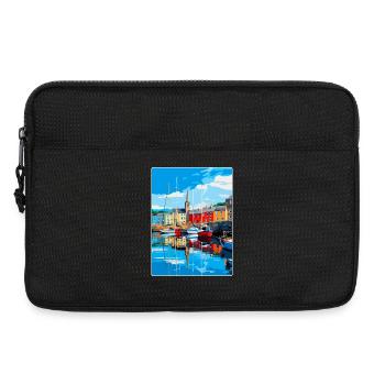Padstow Cornwall, England, Vereinigtes Königreich, Reiseposter, Souvenir - Laptoptasche 13" - Schwarz - Vorne