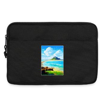 Marazion Cornwall England Uk Travel Poster WPA - Laptop bag 13" - black - Front
