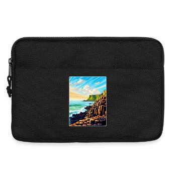 Giant Causeway Irland Uk Reiseposter Souvenir - Laptoptasche 13" - Schwarz - Vorne