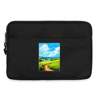 Lerryn Cornwall England Uk Travel Poster Souvenir - Laptop bag 13" - black - Front