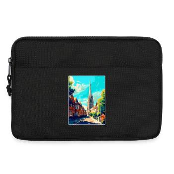 Salisbury England Uk Travel Poster Souvenir WPA - Laptop bag 13" - black - Front