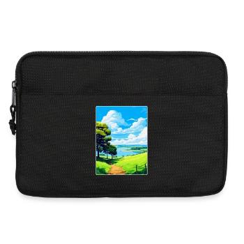 Mount Edgcumbe Country Park Reiseposter Souvenir - Laptoptasche 13" - Schwarz - Vorne