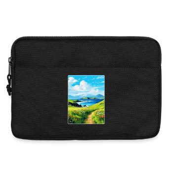 Isle Of Canna Schottland Großbritannien Reise Poster Souvenir - Laptoptasche 13" - Schwarz - Vorne