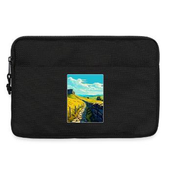 Hadrian England Uk Travel Poster Souvenir WPA - Laptop bag 13" - black - Front