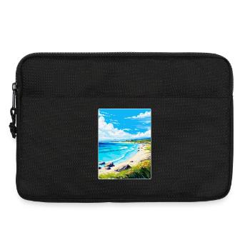 Luskentrye Beach Isle Of Harris Reiseposter WPA - Laptoptasche 13" - Schwarz - Vorne