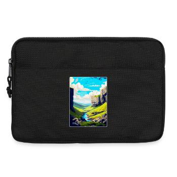 Malham Cove England Uk Reise Poster Souvenir WPA - Laptoptasche 13" - Schwarz - Vorne