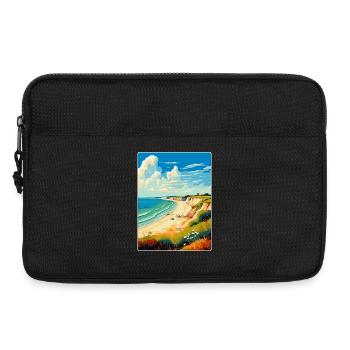 Hengistbury Head England Uk Reise Poster Souvenir - Laptoptasche 13" - Schwarz - Vorne
